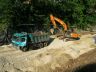 Einbau der Drainschicht